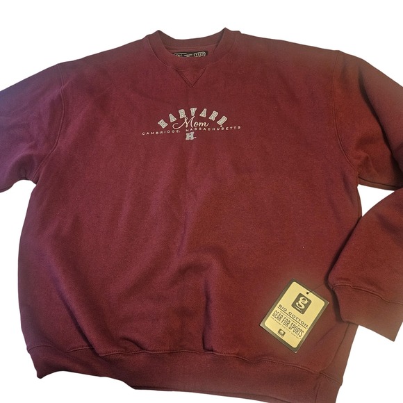 Harvard Mom Sweatshirt Womens Large Crewneck Gear For Sports NWT College Pullove - Picture 1 of 9